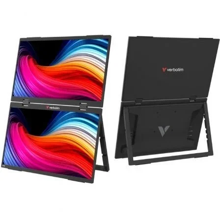 Verbatim Monitor Portátil Doble 15.6'' FHD IPS Negro Verbatim Monitor Portátil Doble 15.6'' FHD IPS Negro